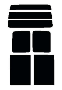 ブルーメタル65(65%) リヤセット　アトレー S3##G 手動スライドドア カット済みカーフィルム