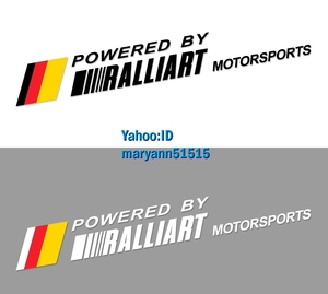 RALLIART サイドステッカー 60cm 左右2枚セット♪ 三菱 MITSUBISHI ラリーアート ウィンドウ フィルム ランサー エボリューション パジェロ