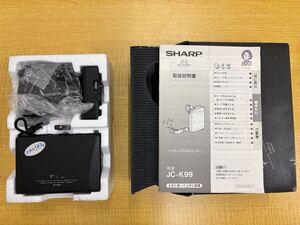 【長期保管品】 シャープ SHARP ヘッドホンステレオプレーヤー JC-K99 Piu カセット ブラック レトロ 当時物 通電確認済