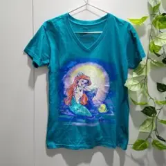 ディズニーストア リトルマーメイド アリエル Tシャツ エメラルドグリーン S