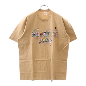 SUPREME シュプリーム 24SS varsity tee バーシティー 半袖 Tシャツ カットソー ベージュ