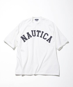 「NAUTICA」 7分袖Tシャツ LARGE ホワイト メンズ