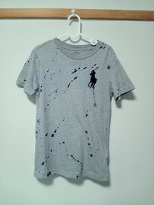 POLO RALPH LAUREN(ポロ ラルフローレン)ペイント Tシャツ 6T 120 グレー