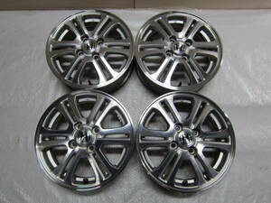 ☆ホンダ 純正アルミホイール 14 x 4.5J +40 PCD100 x 4穴 ハブ径56mm JF1 / JF2 N-BOX N-ONE N-WGN ゼスト ライフ ディーバ 流用 中古☆