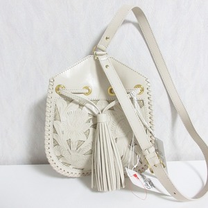 未使用 22SS Carving Tribes カービングトライブス グレースコンチネンタル Cutwork mini bag ショルダーバッグ 0422182513 エクリュ