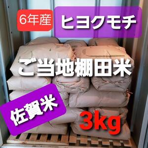 令和6年産もち米！！佐賀産ヒヨクモチ3キロ 新米