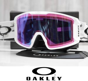 【新品】25 OAKLEY LINE MINER L - WHITE CAMO - PRIZM ICED IRIDIUM 日本正規品 プリズムレンズ ゴーグル