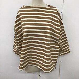 HIYORI FREE ひより カットソー 七分袖 七分丈カットソー クルーネックカットソー ボーダーTシャツ Cut and Sewn 10124073