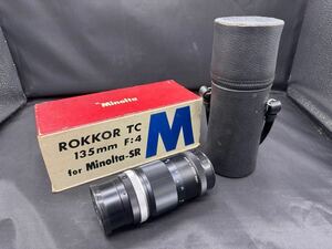 S☆ MINOLTA ミノルタ カメラレンズ 一眼レフ用 ROKKOR-TC 1:4 ｆ=135mm レトロ 動作未確認 ジャンク