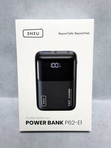 ★☆【新品】 INIU モバイルバッテリー P62-E1 Power Bank 20000mAh PD65W出力対応 3台同時充電 LED残量表示 参考価格8,999円☆★