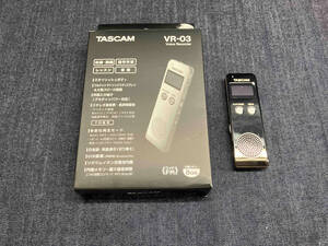 【1円スタート】TASCAM VR-03 ボイスレコーダー (04-05-20)