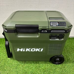 【中古美品】『12-359』HiKOKI ハイコーキ　UL18DC コードレス冷温庫 フォレストグリーン18V 14.4V大容量保冷温庫クーラーボックス本体のみ