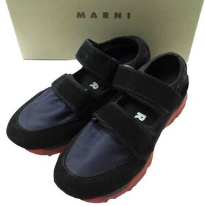 MARNI マルニ イタリア製 ベルクロストラップスニーカー M24WS0030 40(25cm) NAVY/BLACK スニーカー シューズ g14853