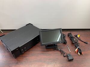 @12) Hanwha ハンファ 10.1インチ 液晶モニター ディスプレイ HM-TL10MT2 タッチパネル カラーモニター 電源ケーブル 動作確認済　(乙2）