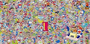 2019大阪ドラえもん展購入 版画 takashi murakami ED300 村上隆 ドラえもん 版画 あんなこといいな できたらいいな 新品未開封