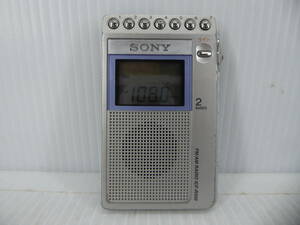 ★☆SONY ワイドFM対応 FM/AMポケットラジオ ICF-R350 難あり動作品 オマケ新品電池付き☆★