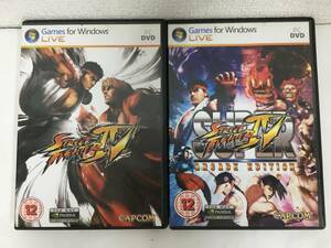 ●○F735 Windows XP STREET FIGHTER IV + UPER STREET FIGHTER IV ARCADE EDITION 海外版 2本セット○●