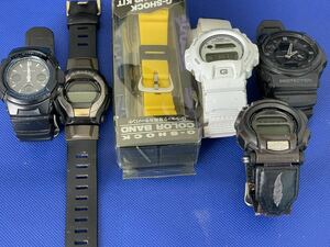 CASIO カシオ G-SHOCK 腕時計4点ベルトセット1点まとめジャンク品管理番号8-A382