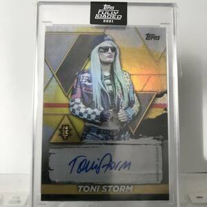 WWE TONI STORM AUTO 2021 TOPPS FULLY LOADED Autograph Signature /75 枚限定 トニー・ストーム 直筆 サイン スターダム プロレス