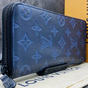 【美品/RFID搭載/定価19.5万】ルイヴィトン LOUISVUITTON モノグラム シャドウ ジッピー ヴェルティカル M82423 メンズ ビジネス 長財布