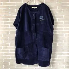 【極美品】FRIENDLYORIGINAL トップス 紺 ネイビー コーデュロイ