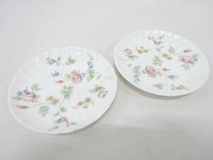 ys7136250; WEDGWOOD　ROSEHIP　ミニトレイ2枚セット【道】