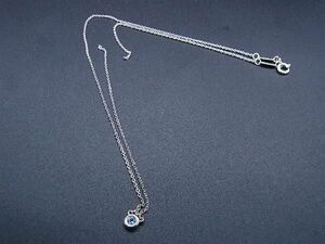 TIFFANY＆Co ティファニー エルサペレッティ バイザヤード SV925 アクアマリン ネックレス アクセサリー シルバー系 BF6982