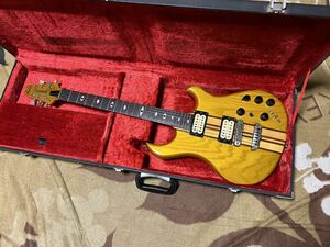 80年製・超お宝・18V仕様・DIMARZIO PU搭載・スルーネック・Aria Pro II ・ RS-X80 ・REV-SOUND・高級モデル・オリジナルHC付。激安。