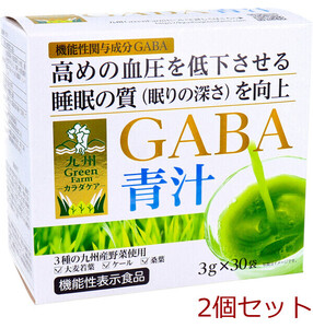 九州Green Farmカラダケア GABA青汁 3g×30袋入 2個セット