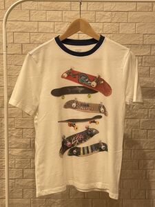 GAP 半袖Tシャツ XXLサイズ ホワイト リンガー バックプリント SKATE LIFE ギャップ スケートライフ