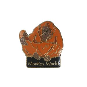 Monkey World オランウータン ビンテージ ピンズ 動物園 イギリス 輸入雑貨 ピンバッチ ピンバッジ レトロ