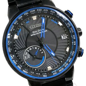 美品 CITIZEN シチズン サテライトウエーブ Eco-Drive エコドライブ 腕時計 CC3038-51E GPS衛星 電波 ソーラー ラウンド 箱付き 動作OK