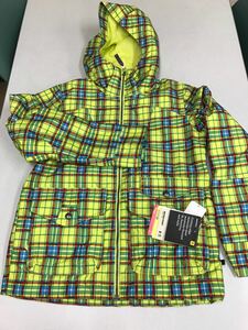 ★ＢＵＲＴＯＮ★新品★DRY RIDE 2L★Ｓ★バートン★DWRフィニッシュコーティングの耐磨耗素材★3M THINSULATE★防水・透湿★黄チェック3-3