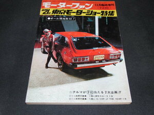 v5■モーターファン　臨時増刊号　第21回東京モーターショー特集　昭和50年12月発行分