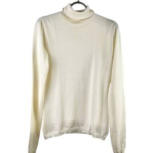 Kiton (キートン) Cashmere Silk High Neck Knit Longsleeve T Shirt (beige)