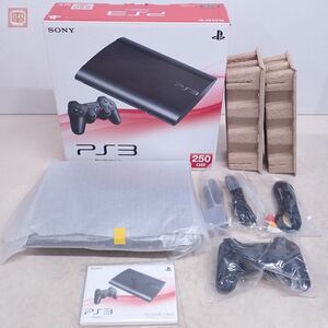 1円〜 未使用 PS3 プレステ3 本体 CECH-4000B チャコール・ブラック Charcoal Black 250GB ソニー SONY 箱説付【20