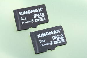 8GB microSDHCカード KINGMAX　●2枚セット●