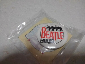 ●　ビートルズ CITY　【　缶バッジ　直径約4.5cm　♪未開封新品　】　The Beatles