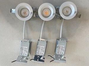 【大阪】Panasonic パナソニック LED照明器具 3個 ダウンライト/天井埋込型/LGD1020LLB1/2021年製/通電済/モデルルーム設置品【RN0617-1】