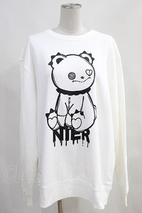 NieR Clothing / プリントSWEAT 2XL 白 H-24-01-13-023-PU-TO-KB-OS