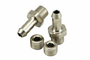 TURBOSMART 1/8 NPT 6mm Hose Fittings & Blanks TS-0550-3008 ウェイストゲートアクセサリー