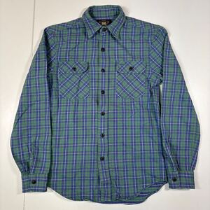 【XS】00s OLD Ralph Lauren RRL Heavy Flannel Shirt 00年代 オールド ラルフローレン ダブルアールエル ヘビー フランネル シャツ T859