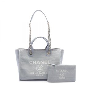 シャネル ドーヴィル スモール ブランドオフ CHANEL キャンバス トートバッグ キャンバス/レザー 中古 レディー