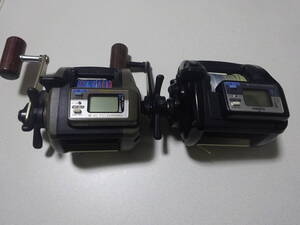 Daiwa ダイワ　S300 スーパータナセンサー　＋　Daiwa ダイワ　X350 タナセンサー　船用　リール　釣具　まとめ計2台セット　ジャンク