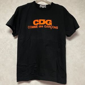 CDG comme des garcons コムデギャルソン Tシャツ ブラック 半袖Tシャツ XXL オレンジ