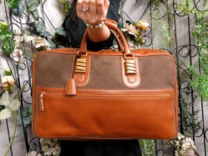 ●超美品●LOEWE ロエベ●ベラスケス●レザー 本革●トート ボストン バッグ●キャラメル ブラウン●G金具●腕掛け●大容量 旅行●Js53191