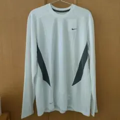 ナイキ NIKE DryFIT ロングTシャツ ホワイト 白 L