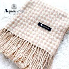 Aquascutum アクアスキュータム　メンズ　レディース　マフラー　カシミヤ