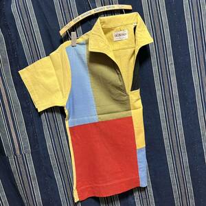 50s 60s manhattan mondrian pattern pullover shirt usa製 50年代 60年代 マンハッタン モンドリアン プルオーバー シャツ アメリカ製