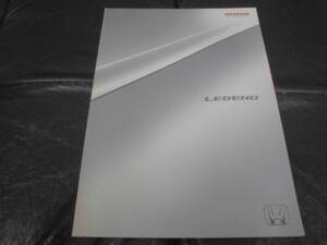 ★新品同様！★HONDA　ホンダ　レジェンド　カタログ（2004年10月現在）　P65 自動車　　（木テーブル下）